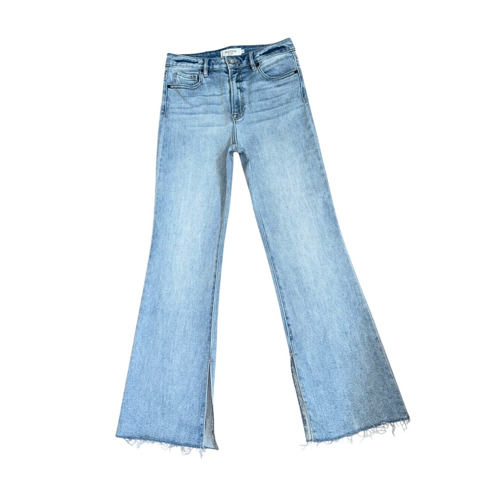 HIDDEN Los Angeles Rayan High Rise Bootcut Raw Hem Jeans | Size 28
